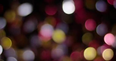 Glitter Bokeh Siyah Arka Plan izole
