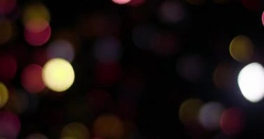 Glitter Bokeh Siyah Arka Plan izole