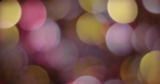 Glitter Bokeh isoliert auf schwarzem Hintergrund — Stockvideo