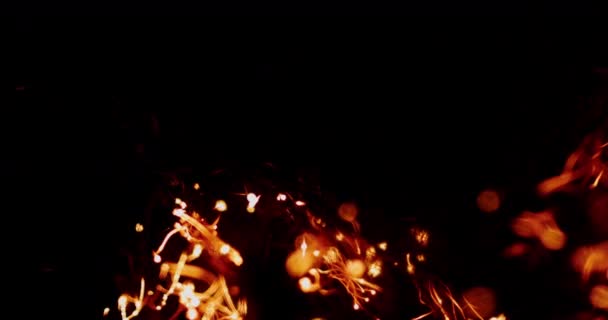 Oțel lână de ardere — Videoclip de stoc