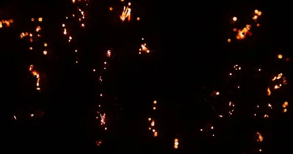 Сжигание стальной ваты — стоковое фото