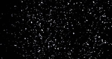 Kara Arkaplan 'a Yağan Karlar