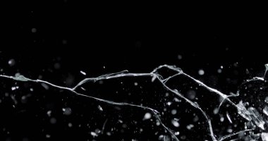 Kırık Cam Doku. İzole Gerçekçi Cracked