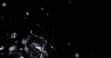 Kırık Cam Doku. İzole Gerçekçi Cracked