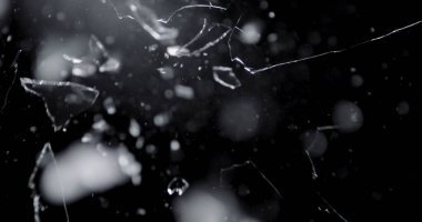 Kırık Cam Doku. İzole Gerçekçi Cracked