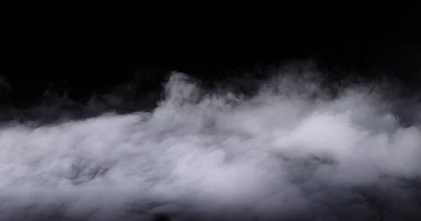 Nuvens de fumo de gelo seco realistas nevoeiro — Fotografia de Stock