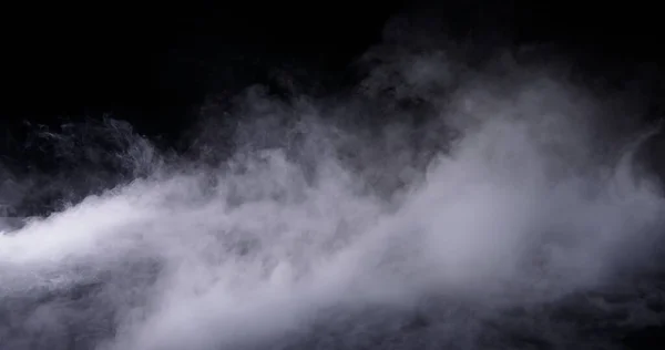 Nuvens de fumo de gelo seco realistas nevoeiro — Fotografia de Stock