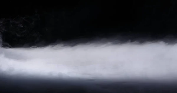 Nuvole di fumo di ghiaccio secco realistico nebbia — Foto Stock