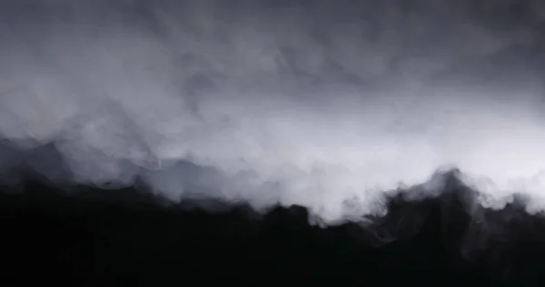 Nuvens de fumo de gelo seco realistas nevoeiro — Fotografia de Stock