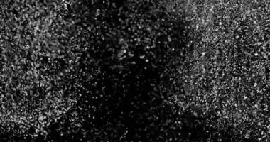 Beyaz Kar Taneleri Havada Uçuyor