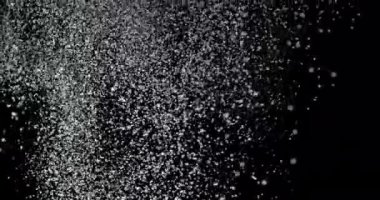 Yavaş Çekimde Düşen Kar Taneleri