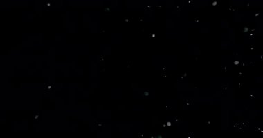 Gökyüzünden hızla düşen kar taneleri