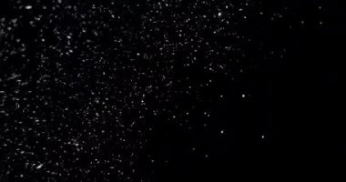 Kara Arkaplanda Kar Fırtınası