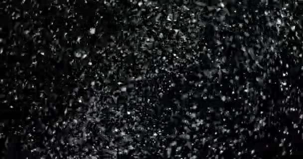 夜に降る雪の雨 — ストック動画