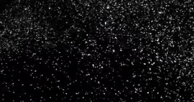 Siyah Arkaplanda Canlı Kar