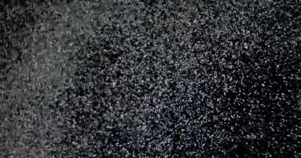 Яскравий сніг уночі — стокове відео