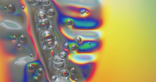 溶融プラスチックの泡 — ストック動画