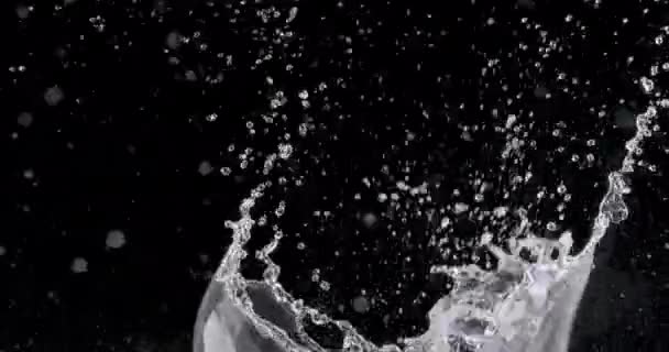 Vattenstänk uppåt — Stockvideo