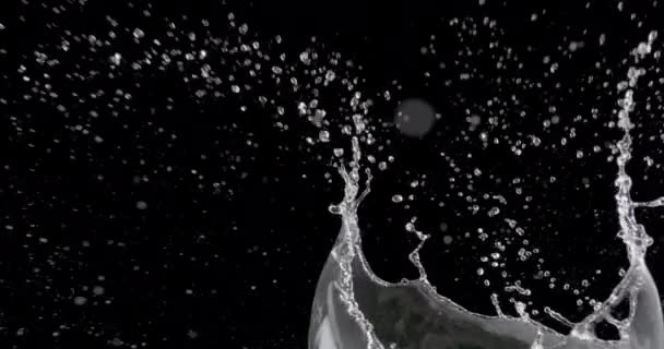 Salpicos de água Close-Up — Vídeo de Stock
