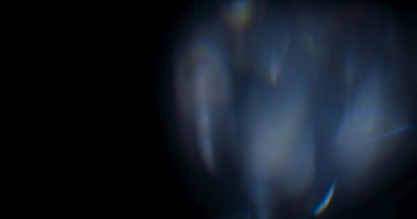 Blue Prism Light Flare Overlay — стоковое видео