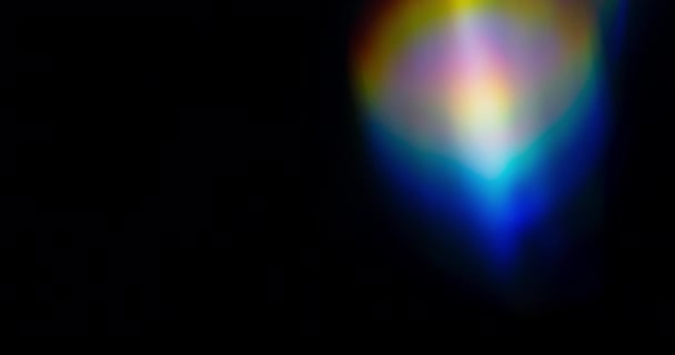 Prism Lens Light Flights — стоковое видео