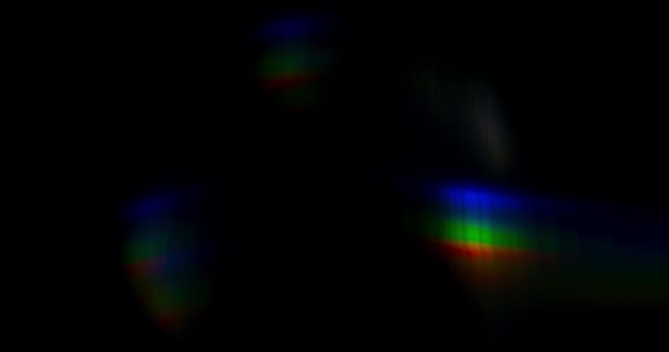 Bengala de luz arco iris — Vídeos de Stock