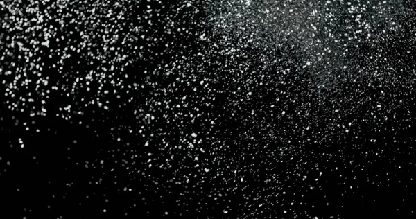 Düşen Kar Taneleri Nde Siyah Bir Zemine Düşen Sonsuz Kar — Stok fotoğraf