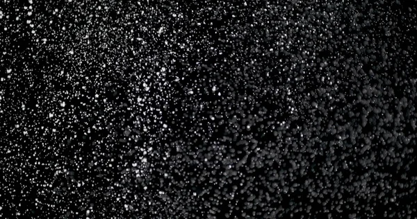 Geceleri Şiddetli Kar Fırtınası Olur Zole Edilmiş Siyah Bir Zemine — Stok fotoğraf