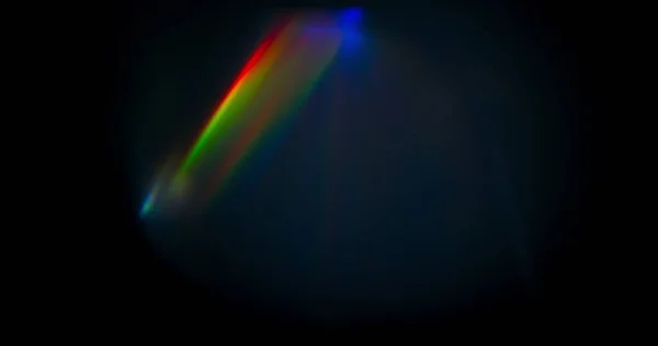 Gökkuşağı Prism Işığı Prism Prism Gökkuşağı Işık Işıkları Siyah Arkaplanda