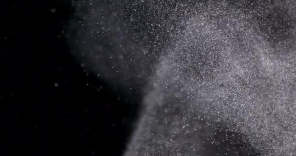 Powder diisolasi pada latar belakang hitam — Stok Video