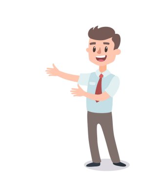 İşadamı karakter kümesi. Karakter animasyon. Erkek şahsiyet Oluşturucu. Farklı adam duruşlar. Vektör şahsiyet ayarla.