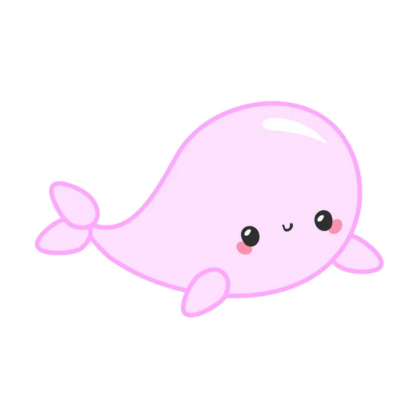 Cute Colorful Cartoon Sea Animals Circle Baby Designs Kids Invitations — Stock Vector