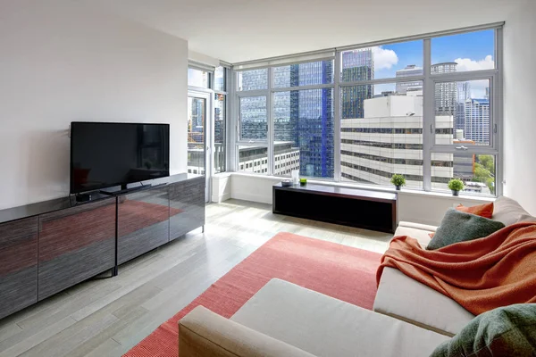 Apartamento Diseño Contemporáneo Habitación Familiar Con Magníficas Vistas Seattle Desde — Foto de Stock