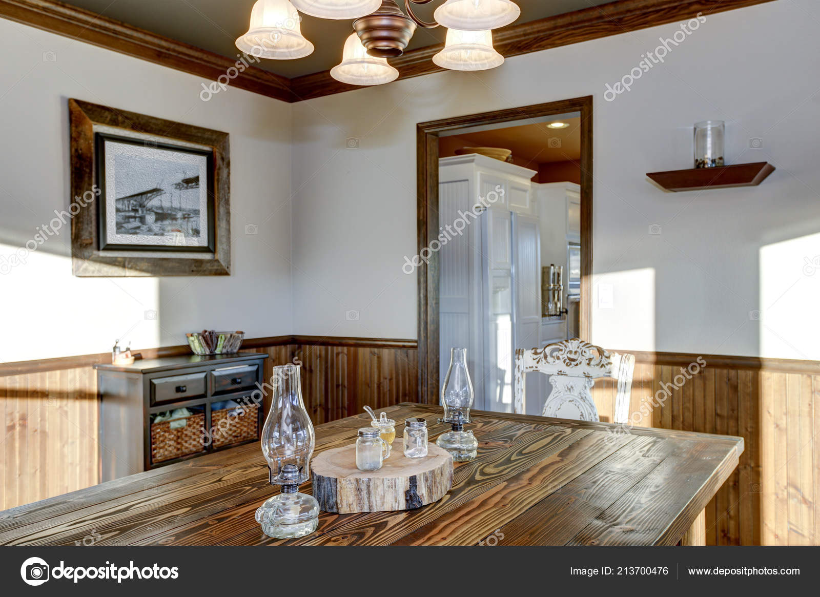 Pictures Wood Paneling Design Rustic Dining Room Design