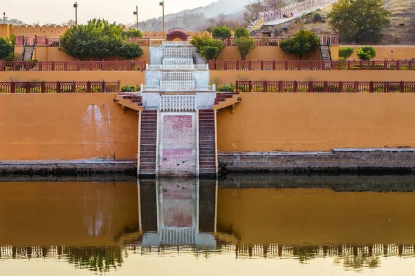 Amer Fort Jaipur Raja Adam Singha Kuzey Banliyösünde Lake Maota — Stok fotoğraf