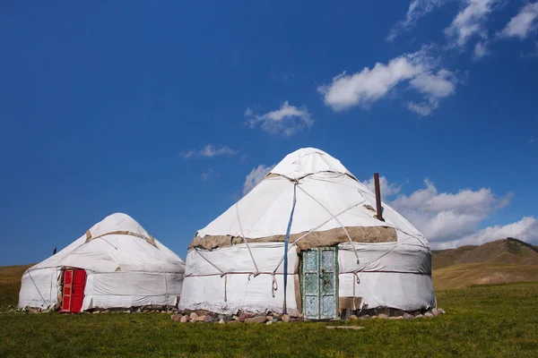 Yurts. National dwelling of nomadic peoples of Asia. Kazakhstan