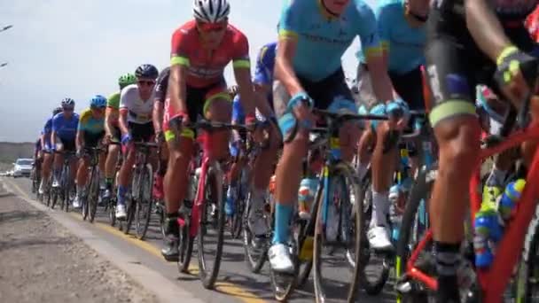 Almaty Kazakhstan August 2019 Cycle Race Tour Almaty 2019 Peloton — Stock Video