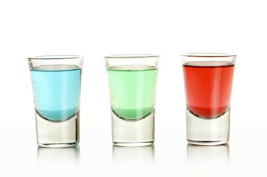 Üç renkli çekim beyaza yakın çekim