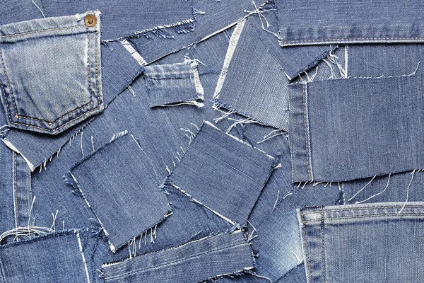 Jeans-Patches Hintergrund — Stockfoto