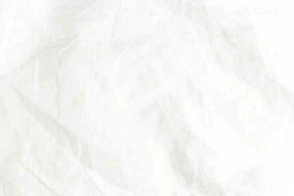 背景のためのしわの白い綿のシートテクスチャ使用 — ストック写真