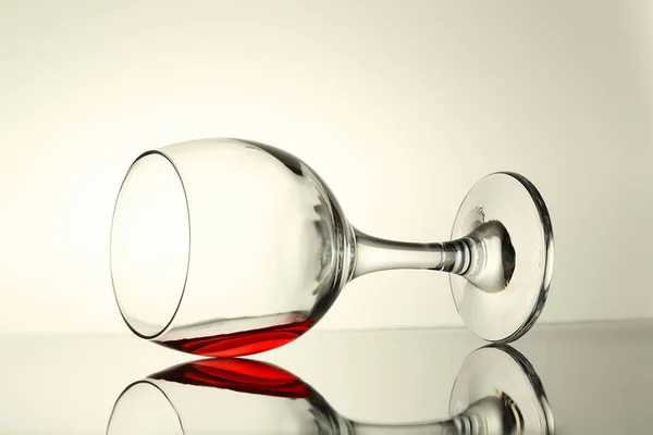 Backlit Image Glass Red Wine Reflection — Stock Photo, Image