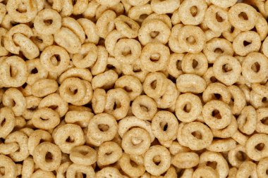 Bir yığın mısır halkası arka plan için kapanıyor.