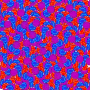 Birçok mavi, mor ve kırmızı toptan oluşan arkaplan