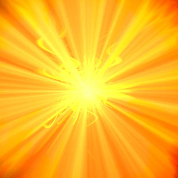 Orange Yellow Sun Burst Sun Flares — Stock Photo, Image