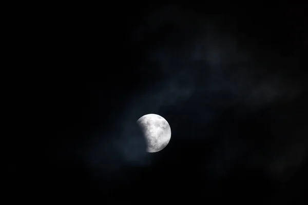 Woodburn Oregon Avril 2014 Lune Sang Tout Début Une Ellipse — Photo