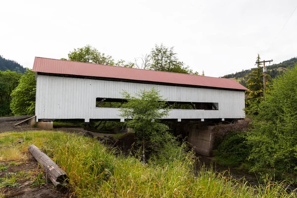 Myrtle Creek Oregon Abril 2014 Histórica Horse Creek Covered Bridge — Fotografia de Stock