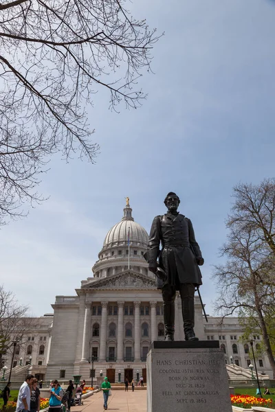 Madison Wisconsin Mayo 2014 Una Estatua Que Conmemora Lugar Del —  Fotos de Stock