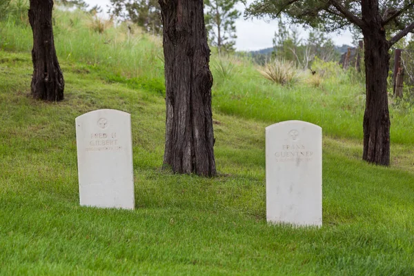 Hot Springs South Dakota June 2014 Two Graves Side Same — Stock Photo, Image