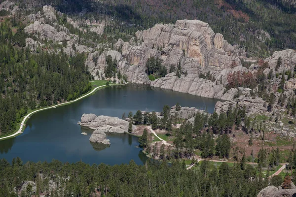 Vista aérea del lago Sylvan, SD — Foto de Stock