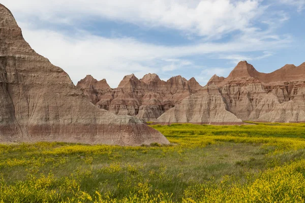 Badlands Parco Nazionale delle Formazioni Montane — Foto Stock